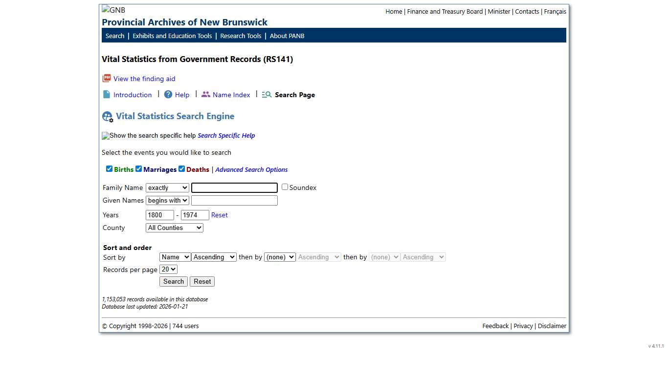 Provincial Archives of New Brunswick